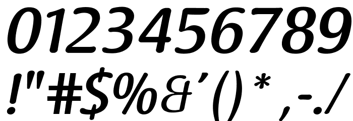Raspoutine Medium Italic Font OTHER CHARS