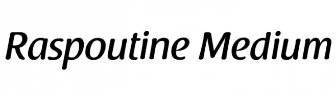 Raspoutine Medium  Скачать бесплатные шрифты
