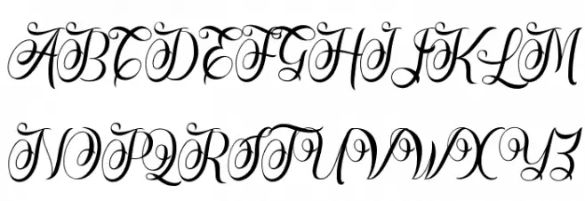 Rasputia Font UPPERCASE