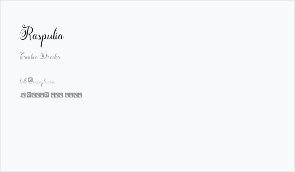 Rasputia Business Card