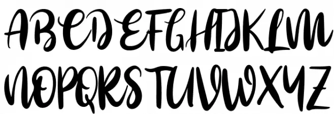 Rassain Font UPPERCASE