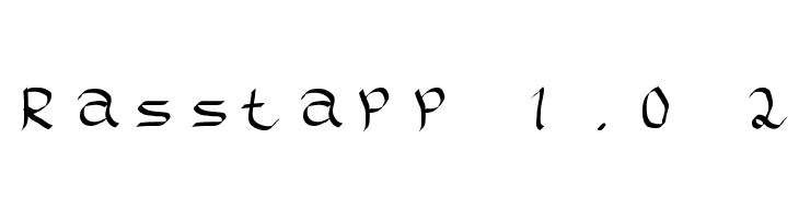 Rasstapp 1.0 2 Font