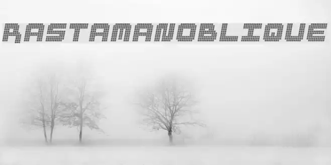 RastaManOblique Font examples