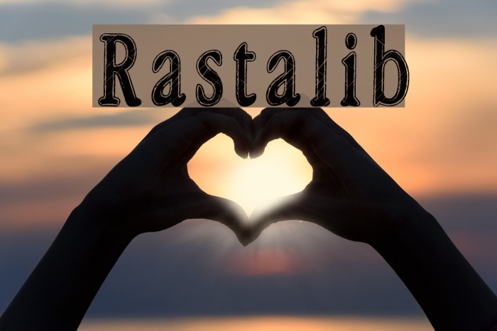 Rastalib Font examples