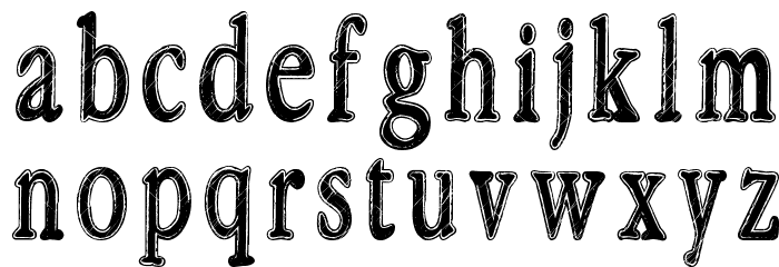 Rastalib Font LOWERCASE