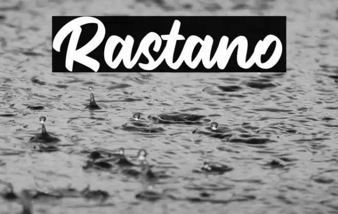 Rastano Font examples