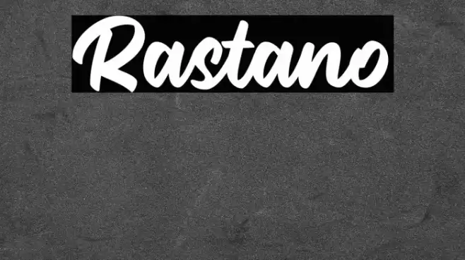Rastano Font examples