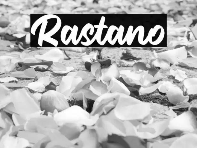 Rastano Font examples