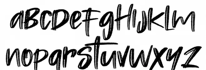 Rastazm Font LOWERCASE