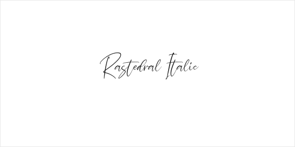 Rastedral Italic Logo