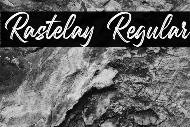 Rastelay Regular Font examples