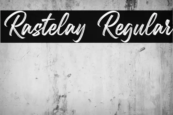 Rastelay Regular Font examples
