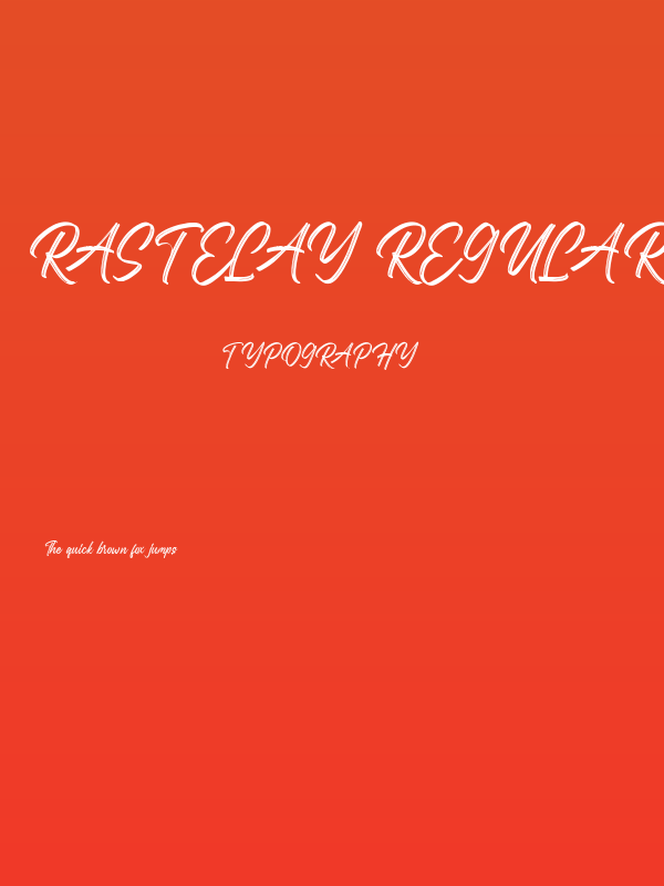 Rastelay Regular Poster