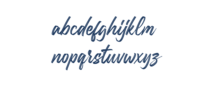 Rastelay Regular Lowercase