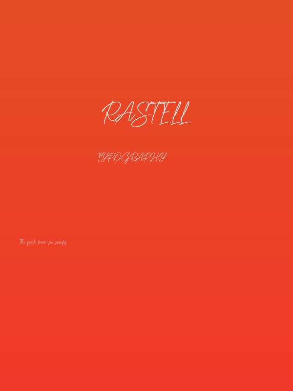 Rastell Poster