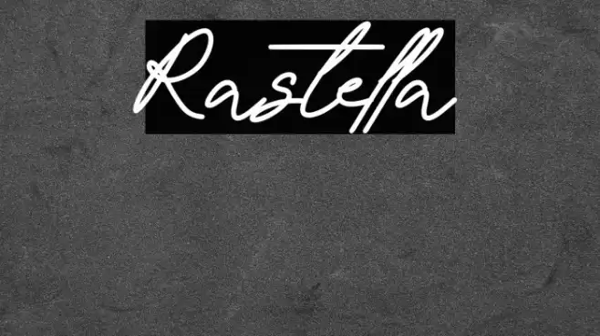 Rastella Font examples