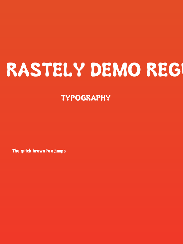 Rastely Demo Regular Poster