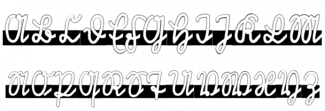 Rastenburg Band Font Litere mari