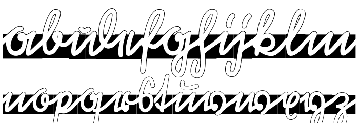 Rastenburg Band Font LOWERCASE