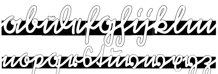 Rastenburg Band Font LOWERCASE