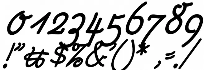 Rastenburg Schraeg U1SY Font OTHER CHARS