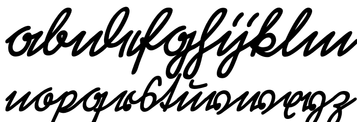 Rastenburg Schraeg U1SY Font LOWERCASE