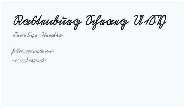 Rastenburg Schraeg U1SY Business Card