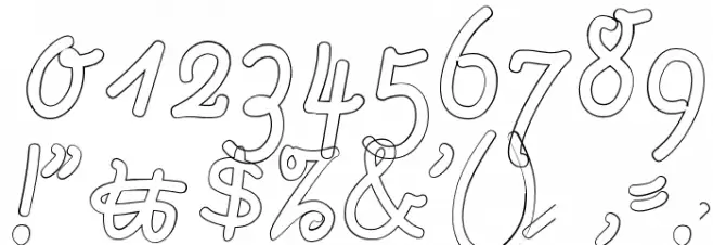 Rastenburg U1SY Font OTHER CHARS