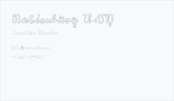 Rastenburg U1SY Business Card