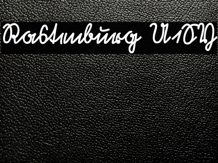 Rastenburg U1SY Example 1