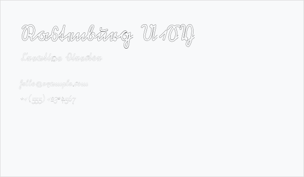Rastenburg U1SY Business Card
