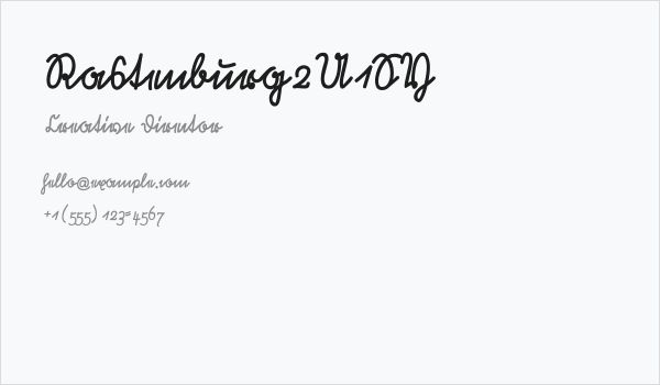 Rastenburg2U1SY Business Card