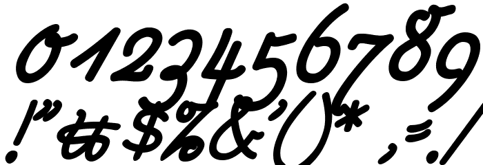 RastenburgSchraegU1SY-Bold Font OTHER CHARS