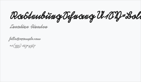 RastenburgSchraegU1SY-Bold Business Card