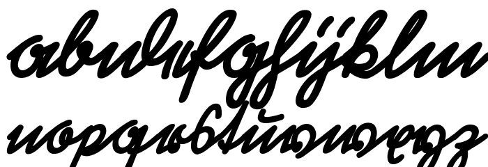 RastenburgSchraegU1SY-Bold Font LOWERCASE