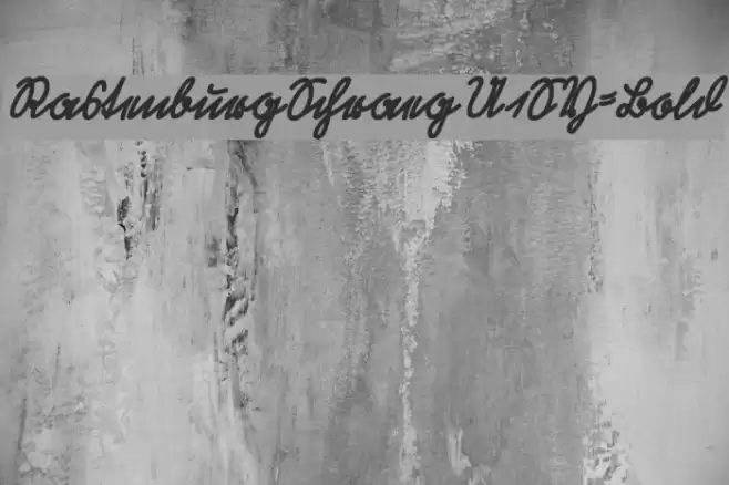 RastenburgSchraegU1SY-Bold Font examples