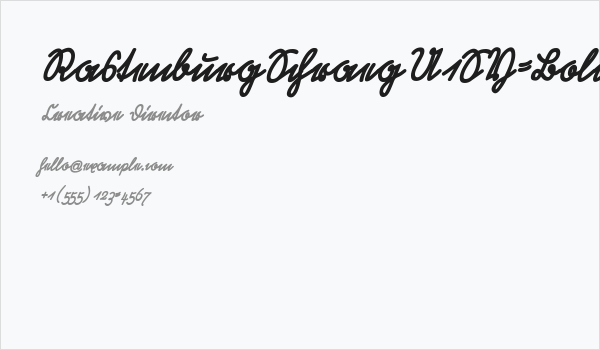 RastenburgSchraegU1SY-Bold Business Card