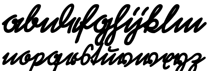 RastenburgSchraegU1SY-Bold Font LOWERCASE