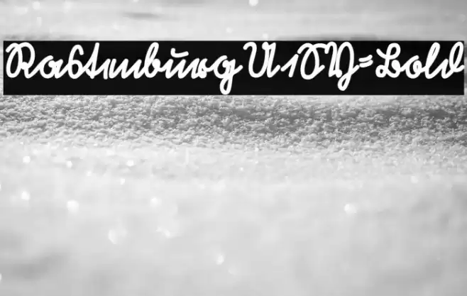 RastenburgU1SY-Bold Font examples