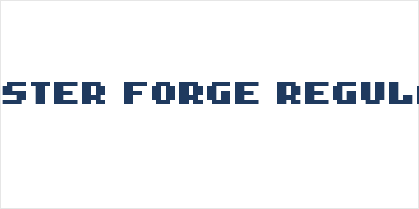 Raster Forge Regular Logo
