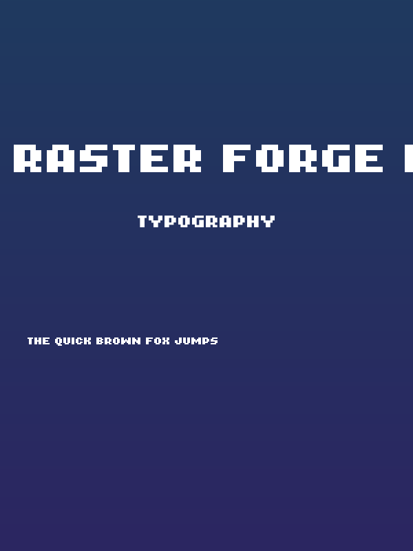 Raster Forge Regular Poster