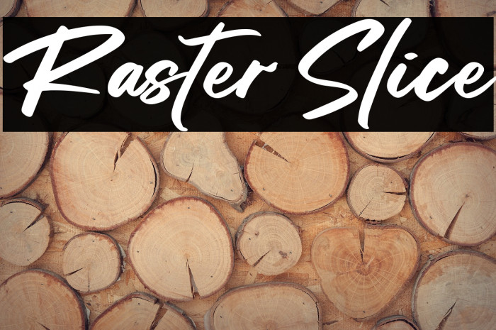 Raster Slice Font examples
