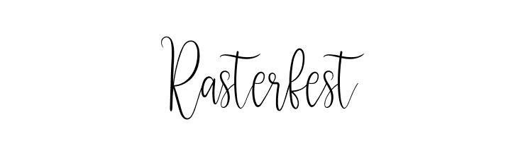 Rasterfest  नि: शुल्क फ़ॉन्ट्स डाउनलोड