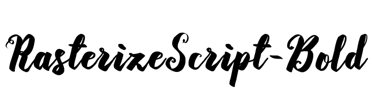 RasterizeScript-Bold  नि: शुल्क फ़ॉन्ट्स डाउनलोड
