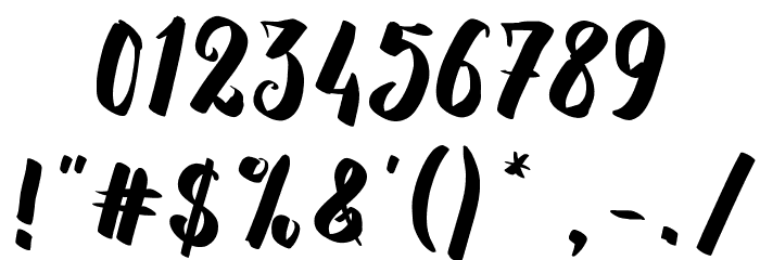 RasterizeScript-Bold Font OTHER CHARS