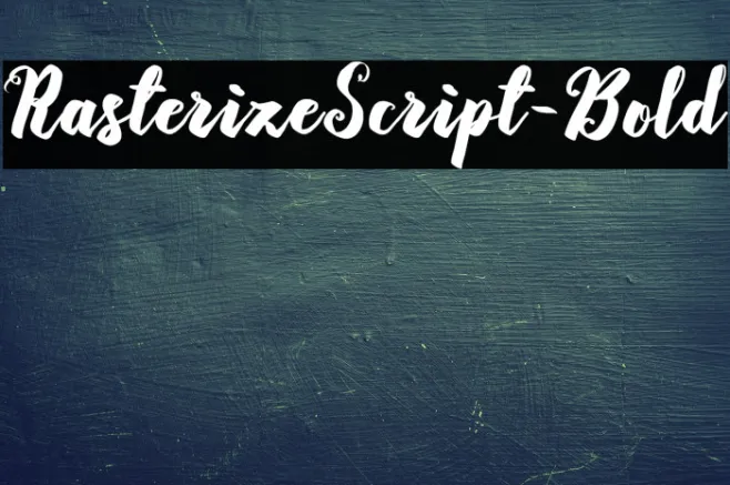RasterizeScript-Bold Example 1