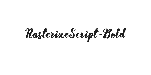 RasterizeScript-Bold Logo