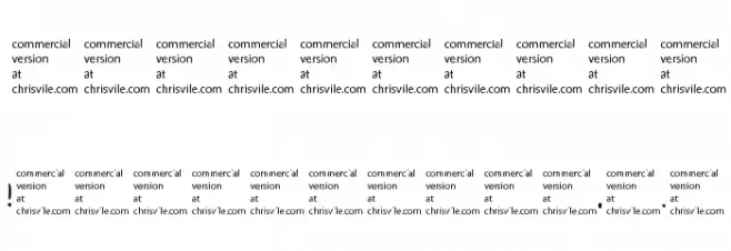 Rasterized  Regular Font OTHER CHARS
