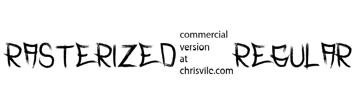 Rasterized-Regular  Frei Schriftart Herunterladen