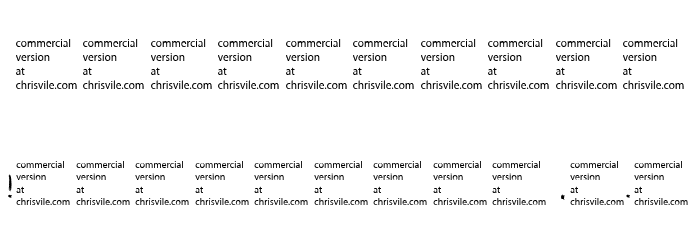 Rasterized-Regular Font OTHER CHARS